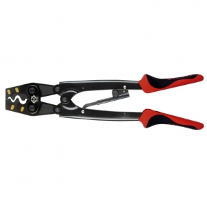 CK Tools T3676A 365mm Heavy Duty Ratchet Crimping Tool For 6mm²-25mm² Non Insulated Bellmouth Ferrules