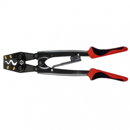 CK Tools T3676A 365mm Heavy Duty Ratchet Crimping Tool For 6mm²-25mm² Non Insulated Bellmouth Ferrules
