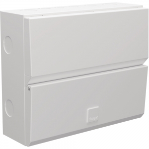Hager VME109SPD Design Evo White 9 Way SPD Switch Isolator Consumer Unit With 100A Isolator & Type 2 Surge Protection Device