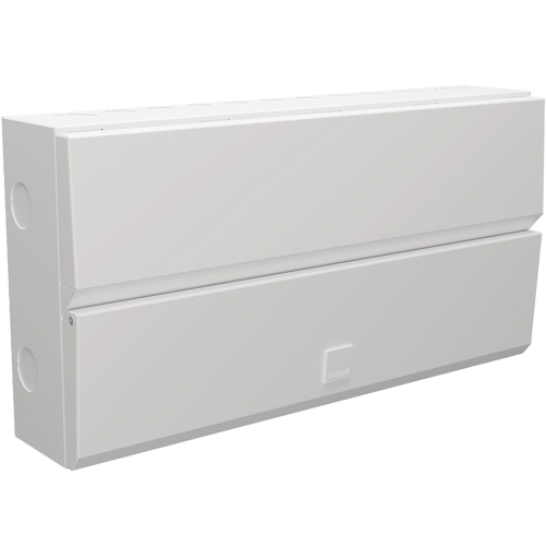 Hager VME119SPD Design Evo White 19 Way SPD Switch Isolator Consumer Unit With 100A Isolator & Type 2 Surge Protection Device
