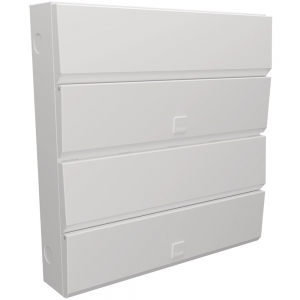 Hager VME11920SPD Design Evo White 19+20 Way Dual Row SPD Switch Isolator Consumer Unit With 100A Isolator & Type 2 Surge Protection Device