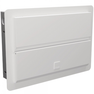 Hager VMEF113SPD Design Evo White Flush Mounting 13 Way SPD Switch Isolator Consumer Unit With 100A Isolator & Type 2 Surge Protection Device