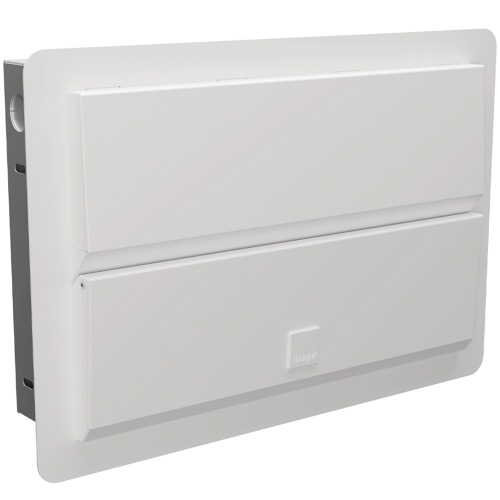 Hager VMEF113SPD Design Evo White Flush Mounting 13 Way SPD Switch Isolator Consumer Unit With 100A Isolator & Type 2 Surge Protection Device