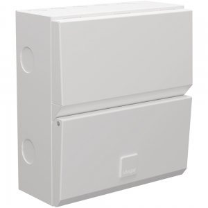 Hager VME106 Design Evo White 6 Way Switch Isolator Consumer Unit With 100A Isolator