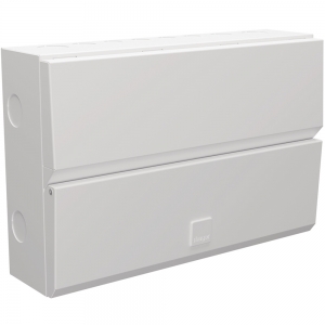 Hager VME114 Design Evo White 14 Way Switch Isolator Consumer Unit With 100A Isolator