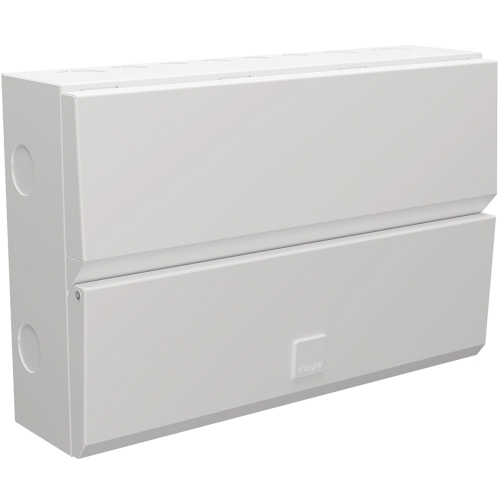 Hager VME114 Design Evo White 14 Way Switch Isolator Consumer Unit With 100A Isolator