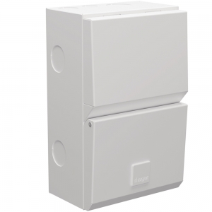 Hager VME24AH Design Evo White 2 Way Pre-Populated Garage Consumer Unit With 40A 30mA Type A RCD & 1 x 32A + 1 x 6A MCBs