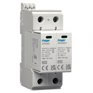Hager VME01SPD DP Type1+2 Surge Protection Kit For Consumer Units