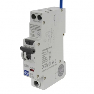 Lewden RCBO-B25/30/1PNAB 1P+SN 25A 6kA 30mA Type-A B-Curve Reduced Height Bi-Directional RCBO 1 Module