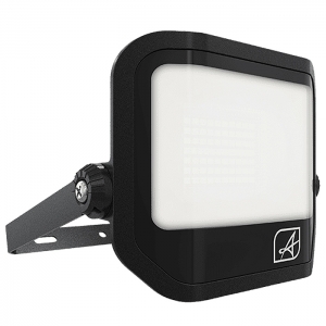 Ansell Lighting ATEL30/1/RGBW/B/RM Telic RGBW Black IP65 30W LED RGBW Floodlight With Remote Control - For Residential Applications