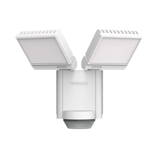 Timeguard LED201PWH NightEye White IP65 16.5W 1920Lm LED Security Floodlight with Twin 8W Adjustable Heads, PIR & Cool White 4000K LEDs