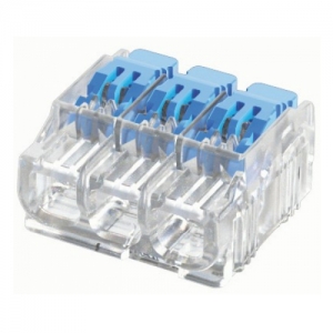 Ideal Industries 30-0093 3 Pole, Push-In Wire Splicing Connector 450V/32A/0.14mm-4mm (Pack of 40)