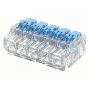 Ideal Industries 30-0095 IN-SURE® GenII Transparent 5 Pole Lever Cable Connector (Pack Size 50) 32A 450V 0.14mm² - 4mm²
