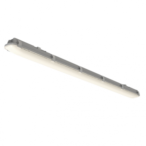 Ansell Lighting ATORE5/2 Tornado EVO CCT Grey IP66 5ft 30-60W 4600-8600Lm Wattage & 3CCT Selectable LED Anti-Corrosive Batten With Opal Diffuser