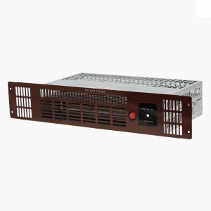 Eterna E12PH2R 2kW Electric Plinth Heater (500mm wide x 105mm high) with Integral Controls, Remote Control & 3 Interchangeable Fascias - Brown + White