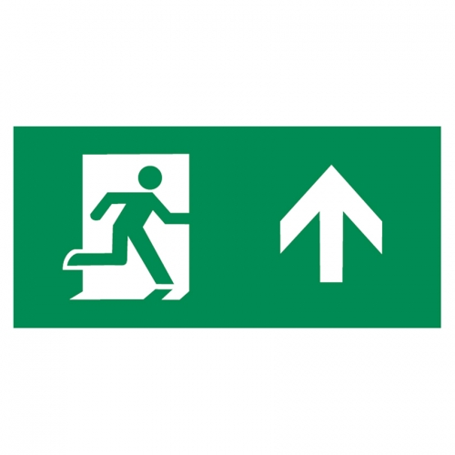 Knightsbridge EMRUNU Running Man / Up Arrow Emergency Legend For EMRUNLT Emergency Exit Boxes