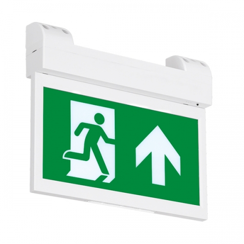 Aurora Lighting AU-EMBL4W/65 White 4W Dual Test Emergency Exit Blade With Daylight White 6500K LEDs & Full Legend Kit
