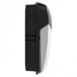Ansell Lighting ALWP/1/MWS Lynx Black Emergency IP65 17-26W 1400-2200Lm Wattage & 2CCT Selectable LED Wallpack Style Bulkhead With Microwave Sensor & Opal Diffuser