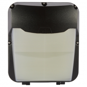 Ansell Lighting ALWP/1/MWS Lynx Black Emergency IP65 17-26W 1400-2200Lm Wattage & 2CCT Selectable LED Wallpack Style Bulkhead With Microwave Sensor & Opal Diffuser
