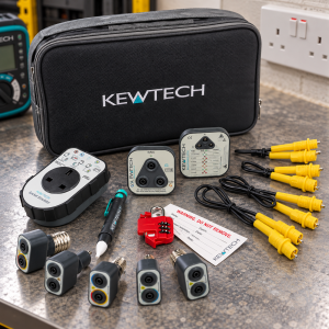 Kewtech KEWTK1 18th Edition Accessories Kit With 6x Testing Accessories & Durable Carry Bag