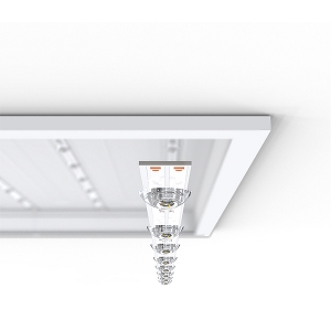 Ansell Lighting APAC1/120/2 Pace White 1200x600mm Wattage 3 Colour Selectable Linear UGR19 LED Backlit Panel With TP(a) Opal Diffuser 40/50W 5400-7000Lm