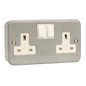 Click Essentials Metalclad 13A Sockets