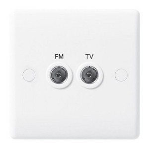 BG Nexus White Data, Telephone & TV Outlets