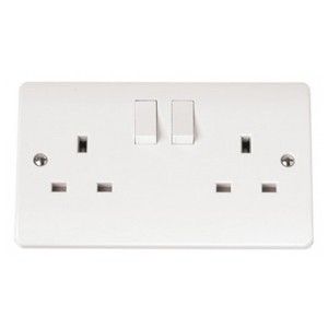 Click Mode White 13A Socket Outlets