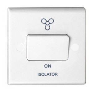 Deta Slimline White TP Isolator Switch