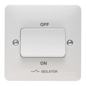 Hager Sollysta White TP Isolator Switches