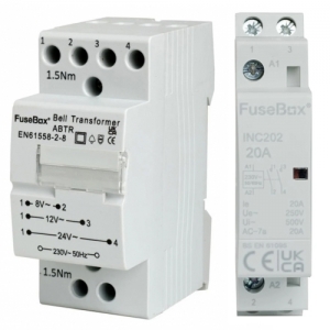 Fusebox DIN Rail Contactors, Bell Transformers & Timers