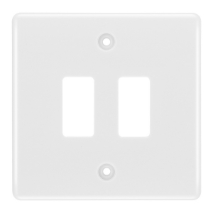 BG Electrical Nexus White Moulded Grid Frontplates