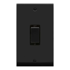 Click Deco Matt Black DP Switches