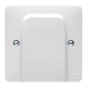 Hager Sollysta White Flex Outlet Frontplate
