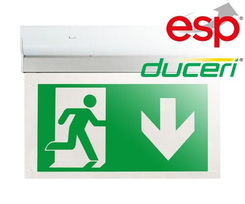 New Duceri emergency exit signs from ESP