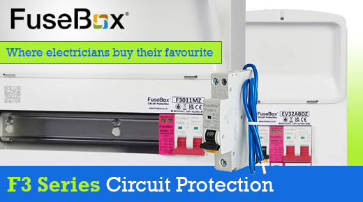 Fusebox F 3 Series Consumer Units range -  stunning low prices